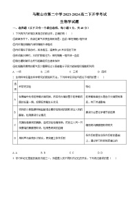 安徽省马鞍山市第二中学2023-2024高二下学期开学考试生物学试卷（Word版附解析）