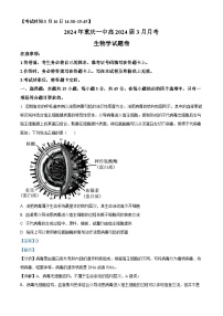 重庆市第一中学2023-2024学年高三下学期3月月考生物试卷（Word版附解析）