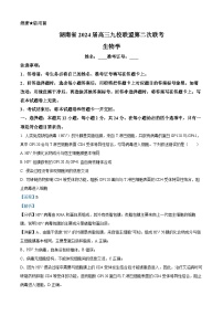 2024湖南省九校联盟高三下学期第二次联考试题生物含答案
