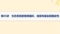 备战2025届新高考生物一轮总复习第9单元生物与环境第45讲生态系统的物质循环信息传递及其稳定性课件