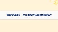 备战2025届新高考生物一轮总复习第8单元稳态与调节情境突破课9生长素极性运输的机制探讨课件