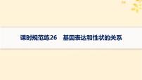 备战2025届新高考生物一轮总复习第6单元遗传的分子基础课时规范练26基因表达和性状的关系课件