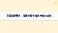 备战2025届新高考生物一轮总复习第4单元细胞的生命历程专题精研课3减数分裂与有丝分裂的比较课件