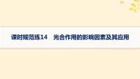 备战2025届新高考生物一轮总复习第3单元细胞的代谢课时规范练14光合作用的影响因素及其应用课件