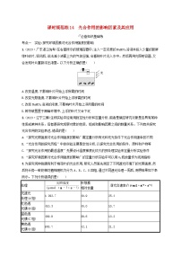 备战2025届高考生物一轮总复习第3单元细胞的代谢课时规范练14光合作用的影响因素及其应用