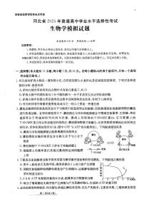 河北省2024届高三下学期3月高考模拟考试生物试卷（PDF版附解析）