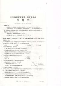 河南省许昌市建安区第三高级中学2023-2024学年高一上学期期末联考生物学卷