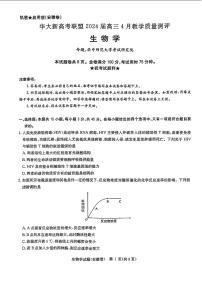 2024届华大新高考联盟高三下学期4月联考-生物试题及答案