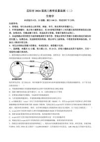 湖南省岳阳市2024届高三下学期二模生物试卷及答案