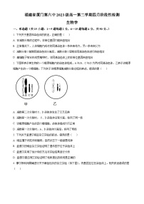 福建省厦门市思明区第六中学2023-2024学年高一下学期4月月考生物试题（Word版附解析）