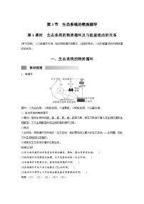高中生物人教版 (2019)选择性必修2第3节 生态系统的物质循环精品第1课时学案