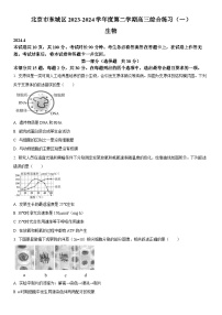 2023-2024学年北京市东城区高三下学期综合练习(高考一模)生物试卷含详解
