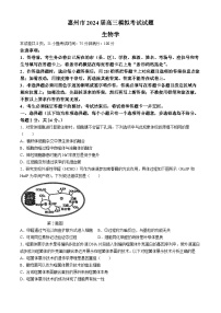 2024届广东省惠州市高三下学期模拟生物试题