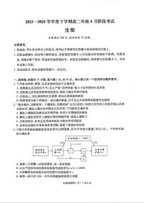 生物-辽宁省部分学校2023-2024学年高二下学期4月月考试卷及答案