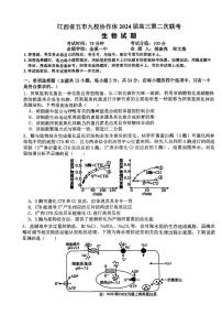 江西省五市九校协作体2024届高三下学期4月第二次联考生物试题及答案