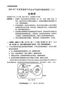 2024广东省高三下学期二模试题生物PDF版含答案