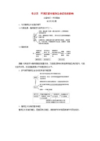 2025版高考生物一轮总复习教案选择性必修1第八单元稳态与调节第七讲植物生命活动的调节考点四环境因素对植物生命活动的影响