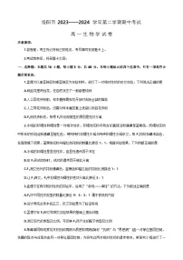 河南省洛阳市2023-2024学年高一下学期期中考试生物试题