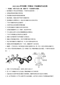 江苏省南通市海安高级中学2023—2024学年高三下学期第二次模拟考试生物试题（原卷版+解析版）