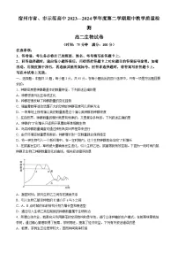 宿州市省、市示范高中2023—2024学年高二下学期期中教学质量检测生物试题
