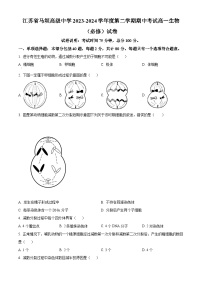 江苏省马坝高级中学2023-2024学年高一下学期期中生物必修试题（原卷版+解析版）