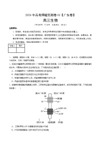 2024年高考押题预测卷—生物（广东卷01）（考试版）