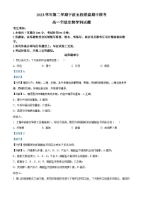 浙江省宁波市五校联盟2023-2024学年高一下学期4月期中联考生物试题（Word版附解析）