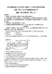浙江省强基联盟2023-2024学年高三下学期5月联考生物试题（Word版附答案）