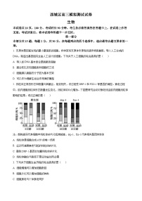 2024届北京市西城区高三二模生物试题（原卷版+解析版）