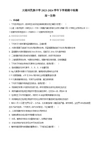 云南省大理白族自治州民族中学2023-2024学年高一下学期5月期中生物试题（原卷版+解析版）