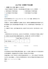 2024岳阳岳阳县一中高一下学期4月期中考试生物试题含解析