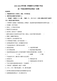 甘肃省兰州市教育局第四片区2023-2024学年高一下学期期中考试生物试卷（原卷版+解析版）