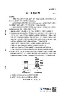 山东省滨州市2024届高三下学期二模生物试题（PDF版附答案）