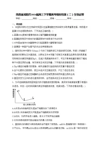 陕西省咸阳市2024届高三下学期高考模拟检测（二）生物试卷(含答案)