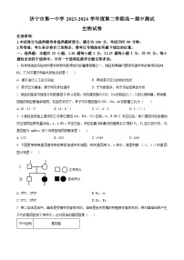 山东省济宁市任城区济宁市第一中学2023-2024学年高一下学期5月期中生物试题（原卷版+解析版）