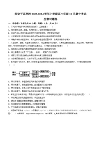 云南省曲靖市师宗县平高中学2023-2024学年高二上学期11月期中生物试题(无答案)