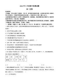 山东省潍坊市联考2023-2024学年高一下学期5月期中考试生物试题（原卷版+解析版）