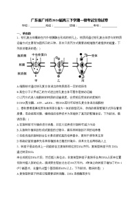 广东省广州市2024届高三下学期一模考试生物试卷(含答案)