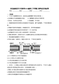 河北省保定市十校联考2024届高三下学期三模考试生物试卷(含答案)