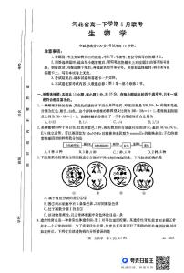 河北省保定市定州市定州市第二中学2023-2024学年高一下学期5月月考生物试题