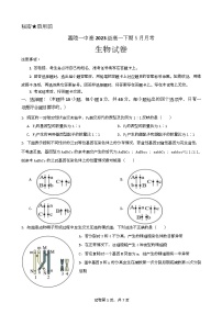 2024南充嘉陵一中高一下学期5月月考试题生物含答案