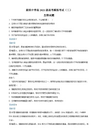 四川省遂宁市射洪市射洪中学2024届高三模拟考试（三）生物试题（学生版+教师版）