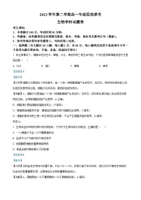 浙江省重点中学四校联考2023-2024学年高一下学期5月月考生物试题（学生版+教师版）