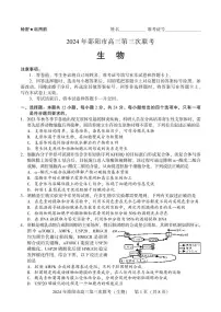 2024届湖南省邵阳市高三三模生物试题及答案