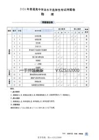 2024年普通高中学业水平选择性考试生物押题卷及参考答案