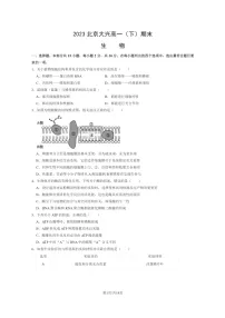 [生物]2023北京大兴高一下学期期末试卷及答案