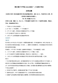 重庆市南开中学2023—2024学年高一下学期期末考试生物试题（Word版附解析）