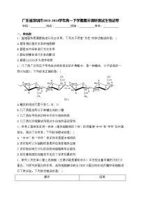 广东省深圳市2023-2024学年高一下学期期末调研测试生物试卷(含答案)