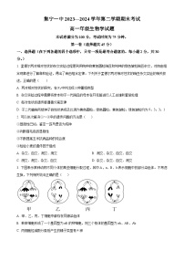 内蒙古集宁一中2023-2024学年高二下学期期末考试生物试题（原卷版+解析版）