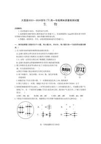 生物-陕西省渭南市大荔县2023-2024学年高一下学期期末试卷【含答案】